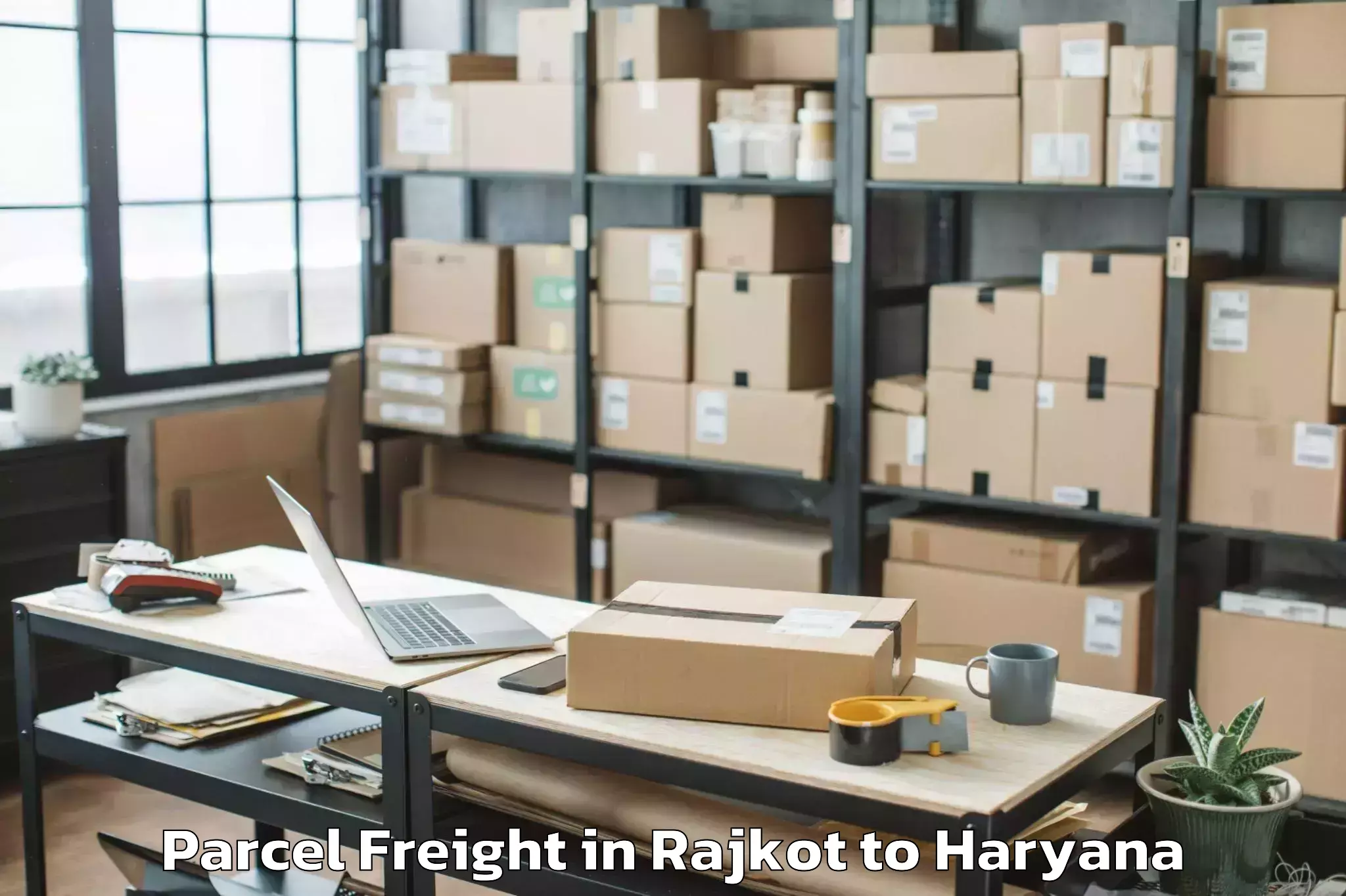 Leading Rajkot to The Northcap University Gurgao Parcel Freight Provider